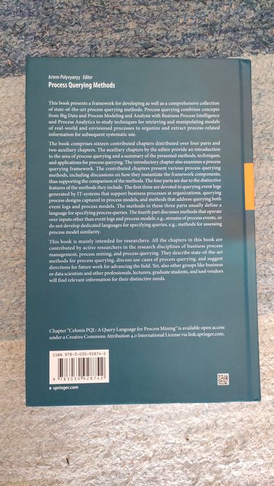 Process Querying Methods – Springer (capa dura, novo/sem uso)