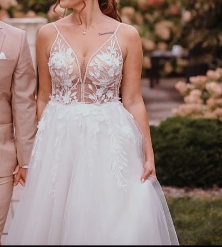 Suknia ślubna ivory rozmiar 38