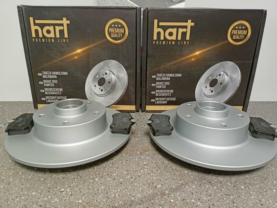 Renault Megane 3 07- Tarcze hamulcowe tył+łożyska+klocki kpl.>