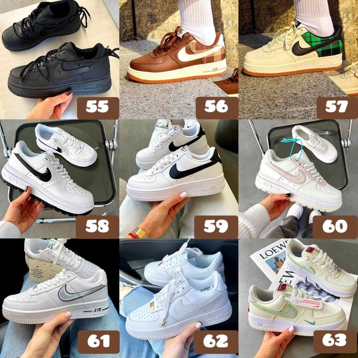 ‼️Відправляємо БЕЗ передплати Кросівки Nike Air Force 1 в усіх кольорах | Розміри 36 - 45 | Унісекс | Відправлення щодня‼️