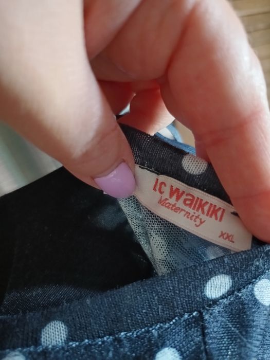 Туніка в горох для вагітних LC Waikiki xxl