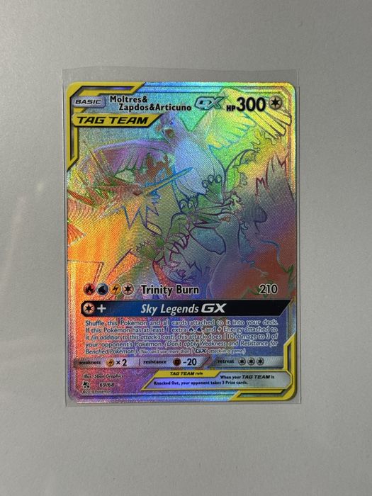 Pókemom Moltres & Zapdos & Articuno GX – Hidden Fates (69/68)
