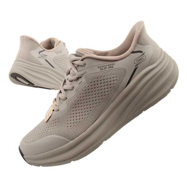 Skechers buty sportowe sneakersy męskie Bobs Skillz beżowe SLIP-INS