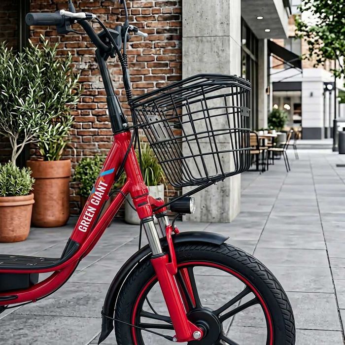 Електровелосипед Green Giant U18 Eco 600W червоний, для міста та доставки