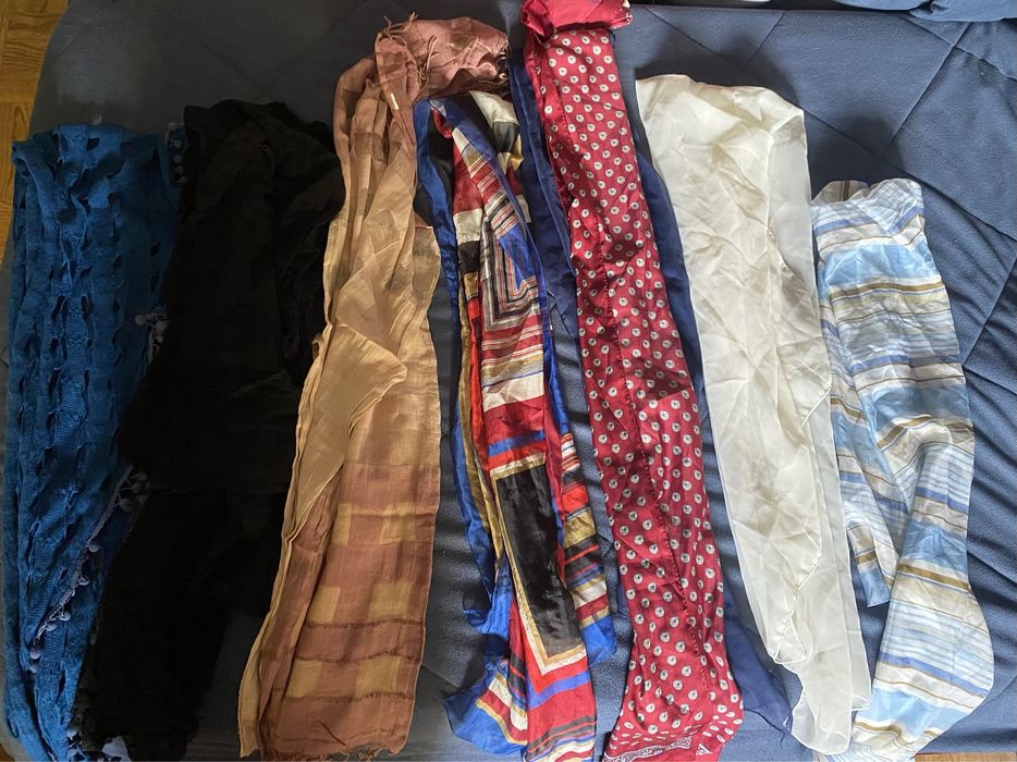 Conjunto 7 lenços de senhora