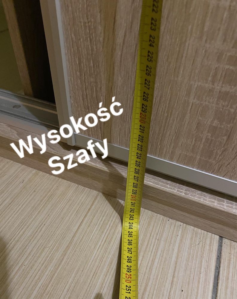 Przesuwna szafa typu comandor, szafa drewniana Piekary Śląskie • OLX.pl