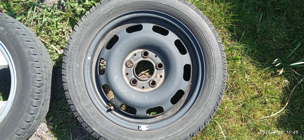 4 koła alufelgi  Mercedes R15 + koło zapasowe