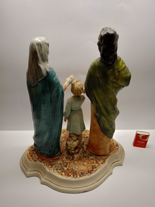 Wielka figura Capodimonte Matka Boska parcelana-