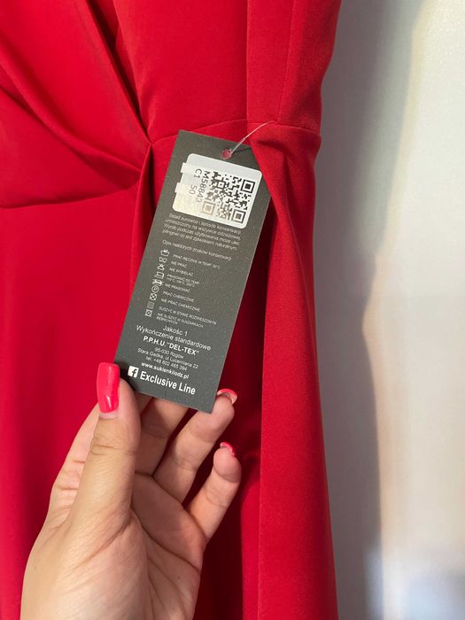 Nowa z metką sukienka maxi długa plus size 50 5xl wesele poprawiny