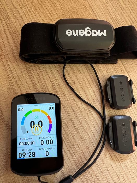 Magene c506 com sensores de cadência, velocidade e frequência cardíaca