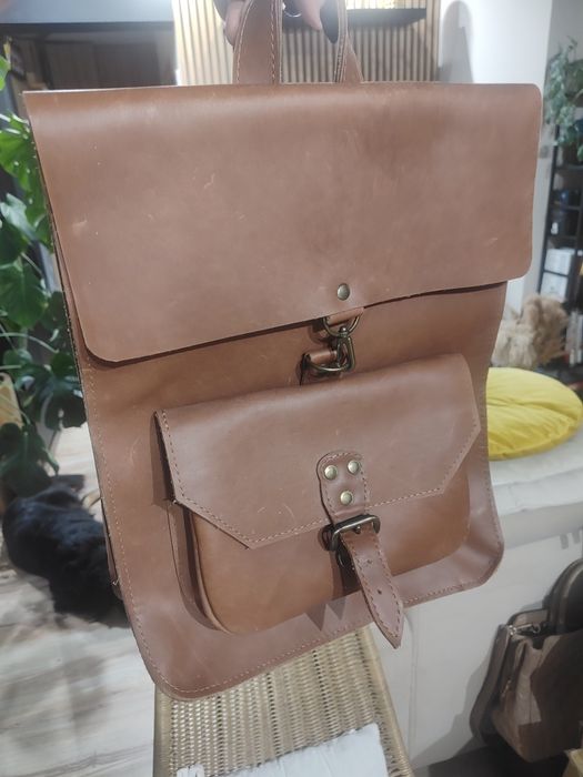 Plecak ze skóry jak nowy