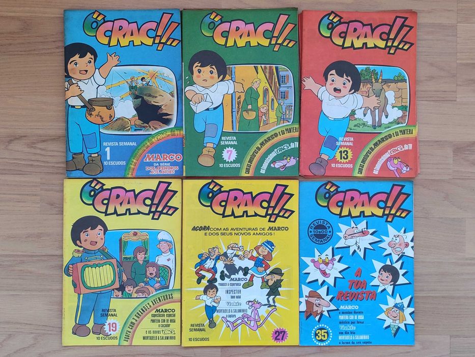 Marco - Dos Apeninos aos Andes (revistas BD; 1976 e 1977)