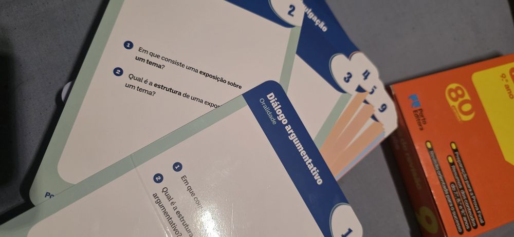 Cartões de Revisão Português 9⁰Ano