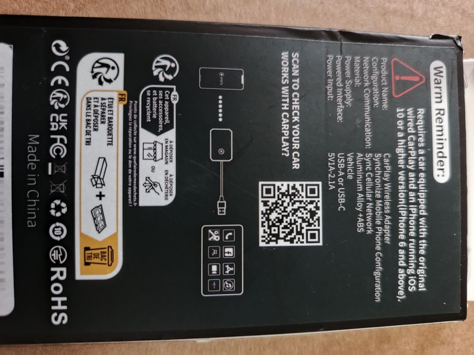 Bezprzewodowy adapter carplay