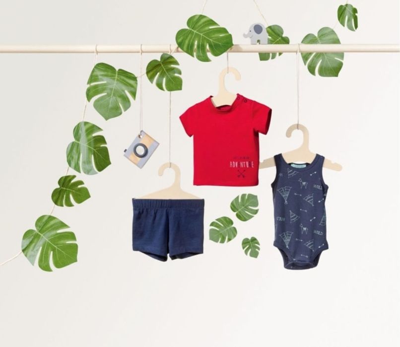 Komplet r.86/92 body+t-shirt+spodenki