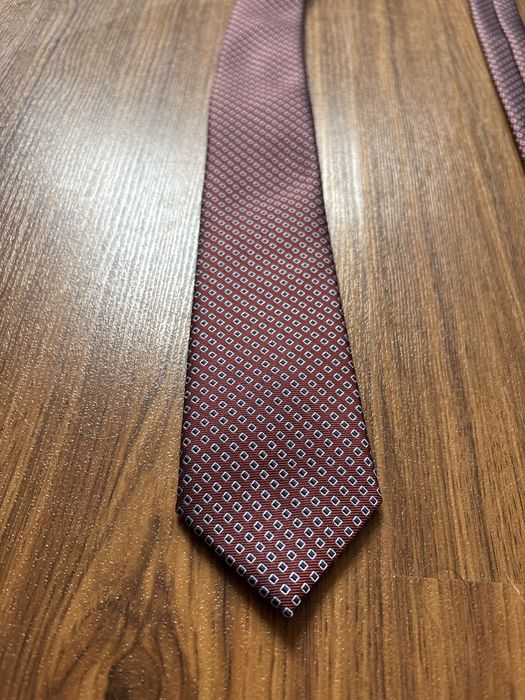 Коричневий вузький галстук краватка Marks & Spencer