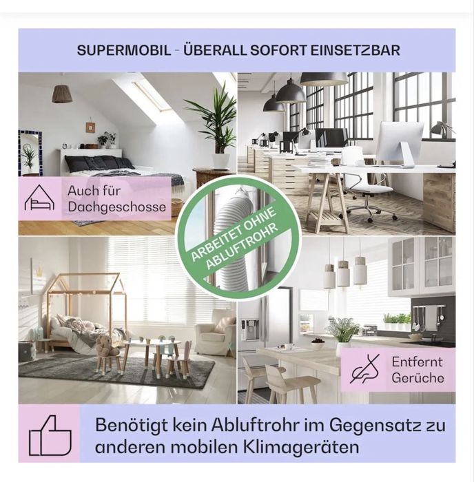 Мобільний кондиціонер KLARSTEIN IceWind Plus Smart 4в1