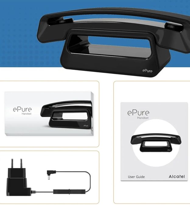 Telefon stacjonarny bezprzewodowy ALCATEL Epure  Vintage Design Nowy