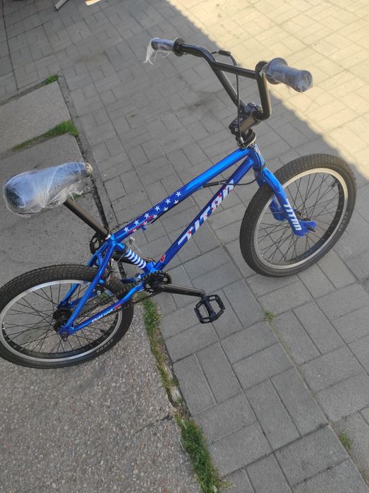 велосипед BMX Titan 20" синій трюковий для стрибків