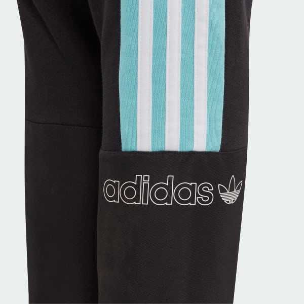 Dresy czarno turkusowe adidas