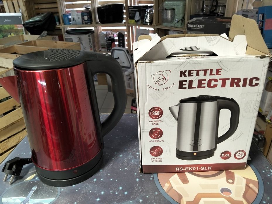 Чайник із нержавіючої сталі, 2 л, 1500 Вт - Royal Swiss