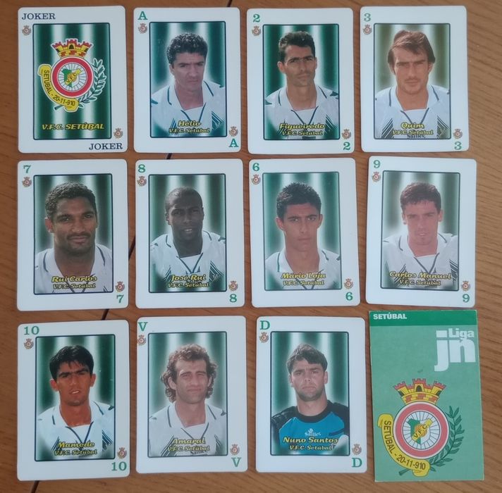 Cartas do baralho Liga JN