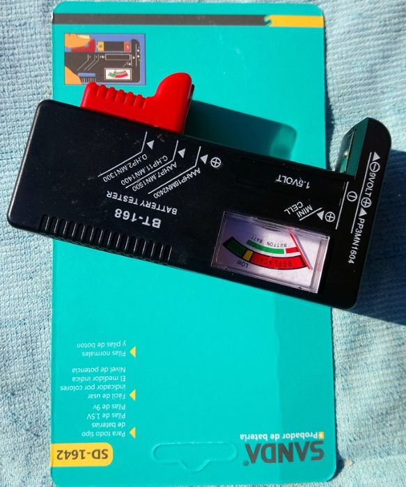 Medidor testador de carga pilhas