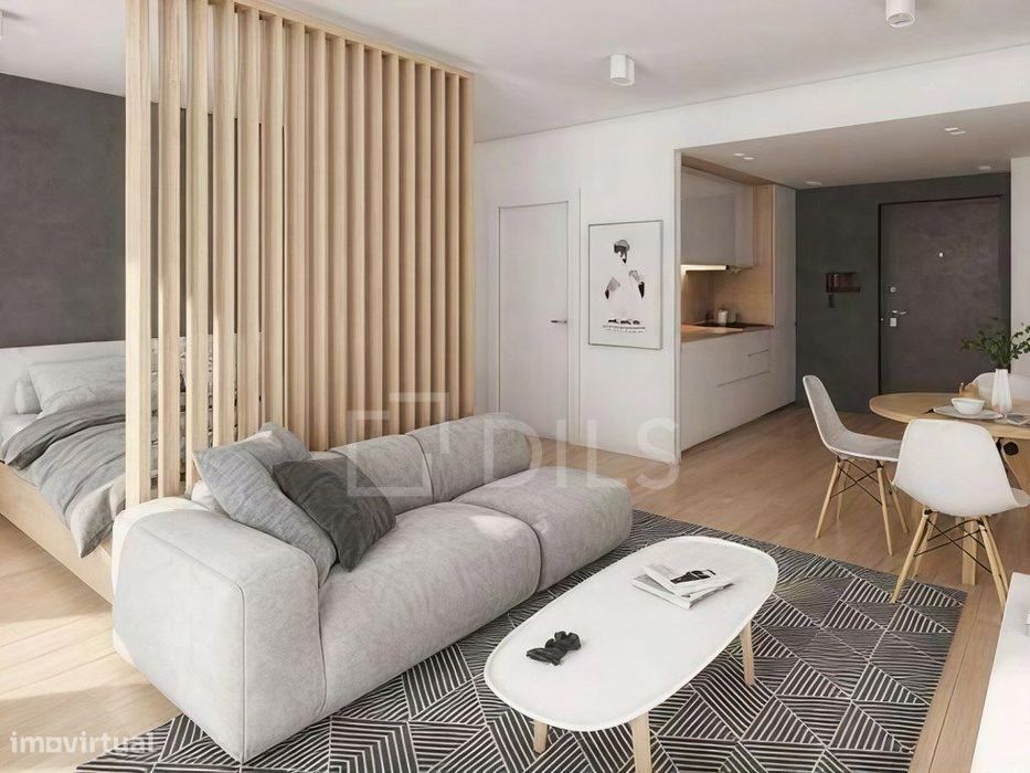 Apartamento T0 com varanda em novo empreendimento na Graça