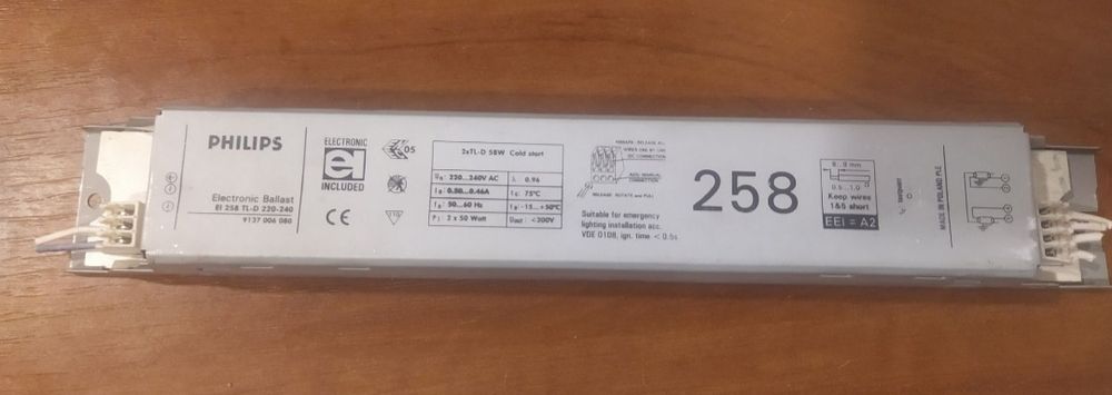 Електронний баласт Philips el258tl-d
