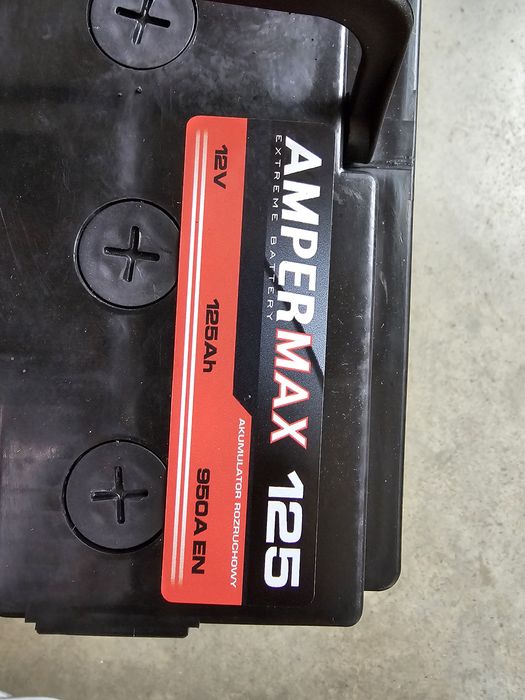 Akumulator 125Ah 12V 950A Amper Max Polski Akumulator z Chodzieży ...