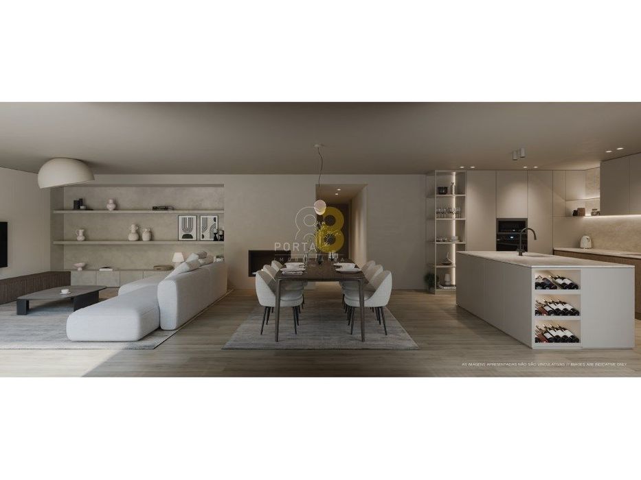 T4 Novo com Varandas, Garagem e Vistas Desafogadas - Requesende
