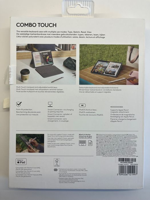 Logitech Combo Touch klawiatura iPad Air 5 gen 11 cali odpinana etui