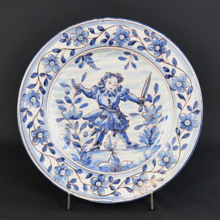 Prato em Faiança Fábrica de Sant'Anna, 29 cm