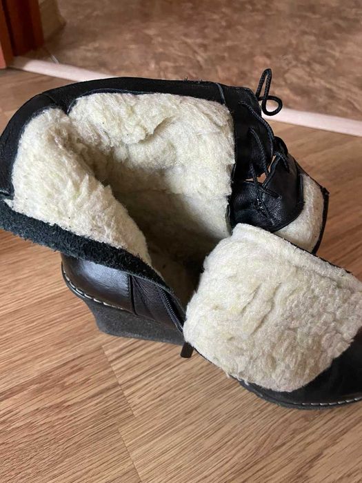 Черевики жіночі, натуральна шкіра, натуральне утеплення