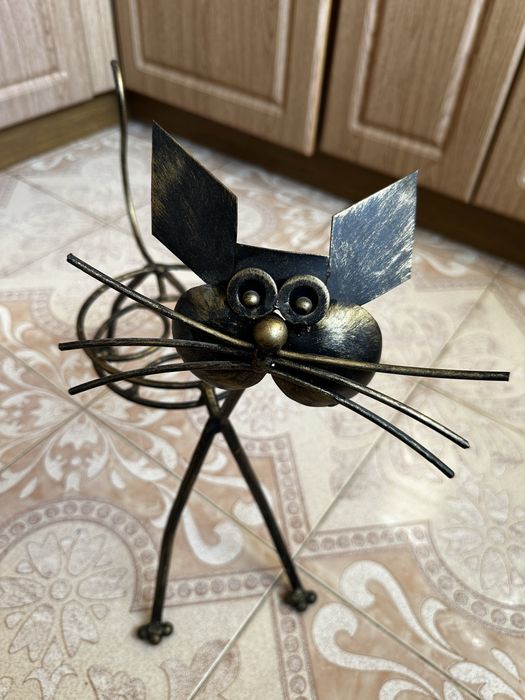 Підставка доя квітів кований кіт