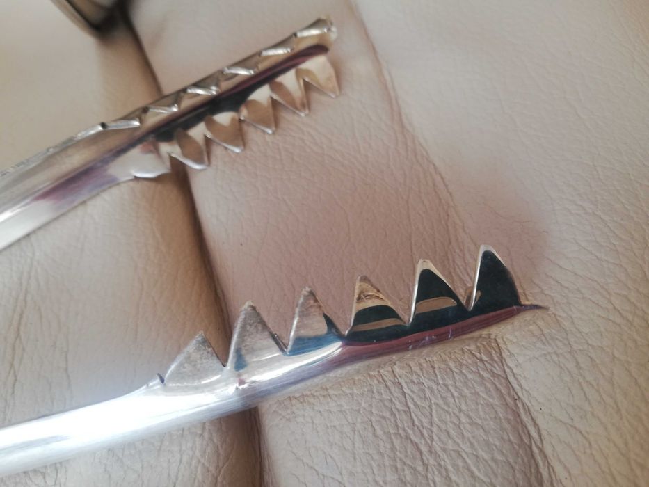 Wiaderko do lodu z szczypcami - silver plated
