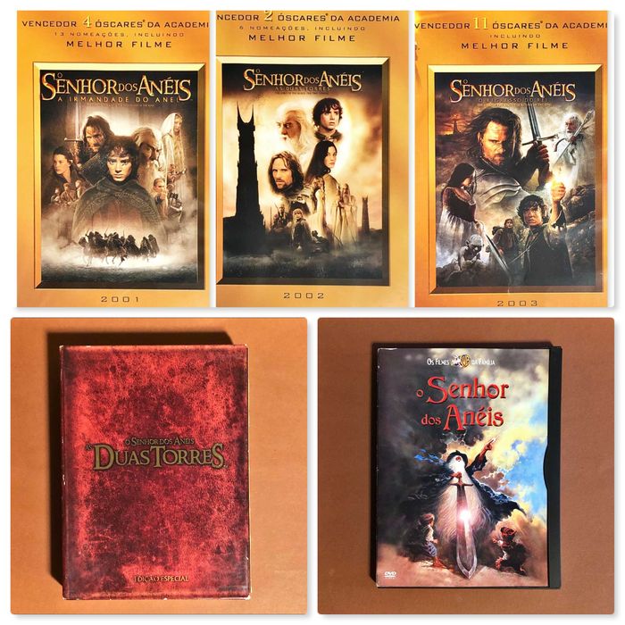 FILME DVD O Senhor dos Anéis The Lord of the Rings Jackson JRR Tolkien