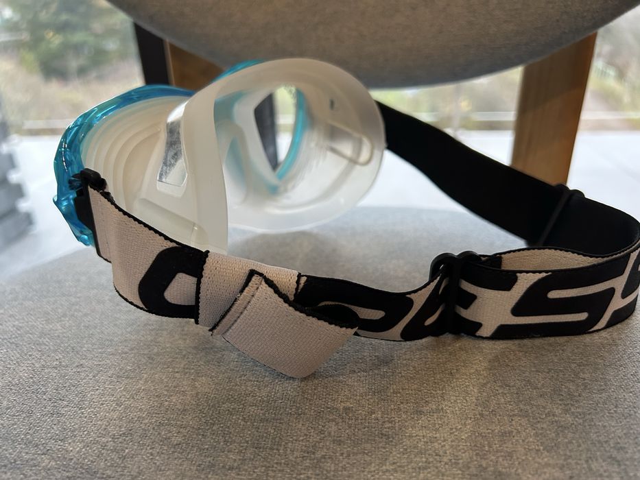 Maska do nurkowania snorkelingu Cressi Samoa clear/aquamarine DN240025