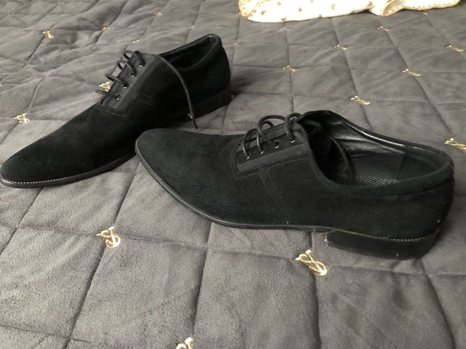 Туфлі натуральна замша