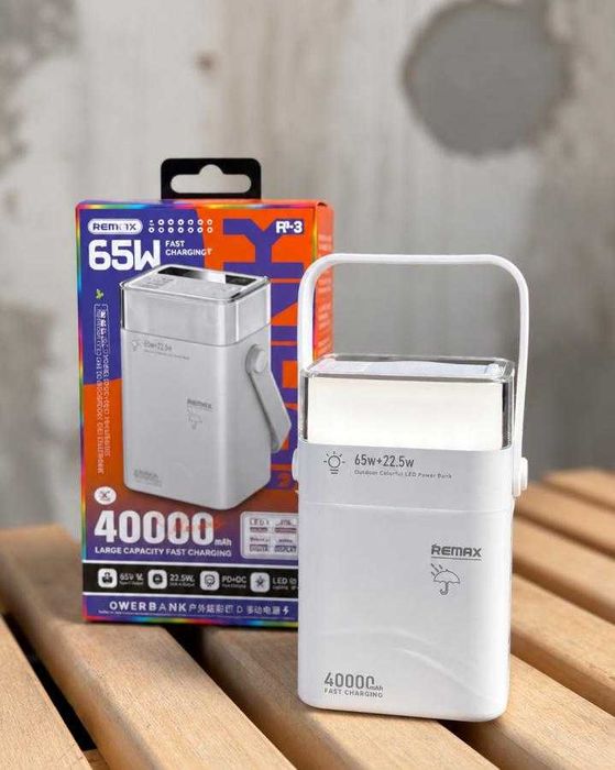 Power Bank Remax FP-3 65W 40000mAh White павербанк  Без передоплат