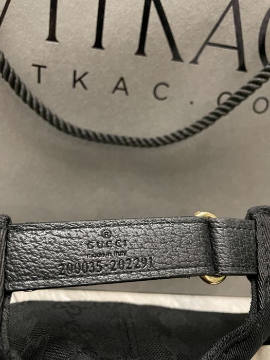 Nowa czapka Gucci canvas gg czarna classic Vitkac  L 59cm Paragon