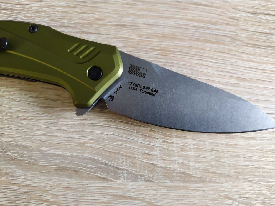 Нож Kershaw Link CPM 20CV Stonewashed KS1776OLSW, Aluminum Handle