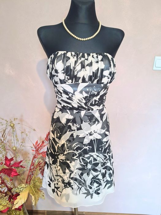 Obłędna sukienka bez ramiączek r. XS/S