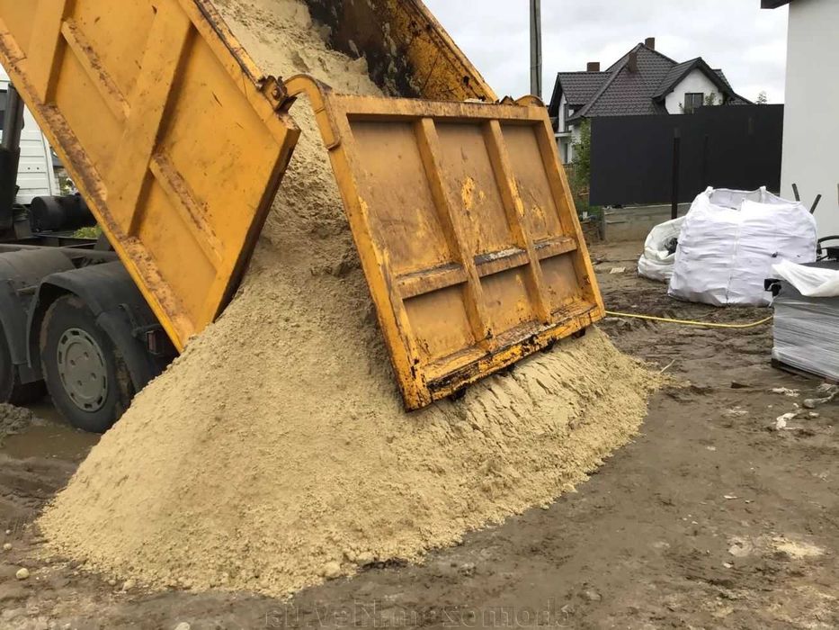 Песок речной, щебень, отсев, чернозем плодородный насыпом самосвалом