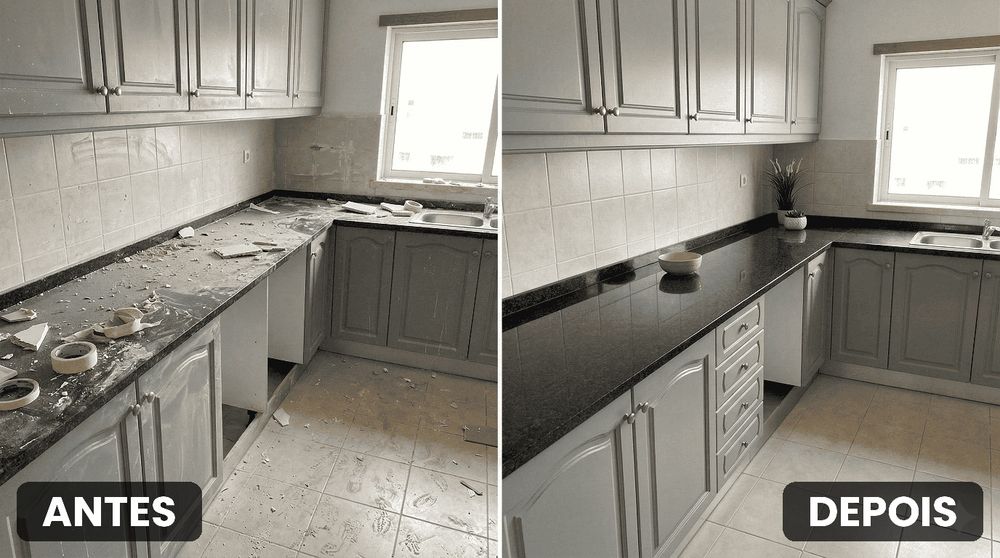 Limpeza pós obra.