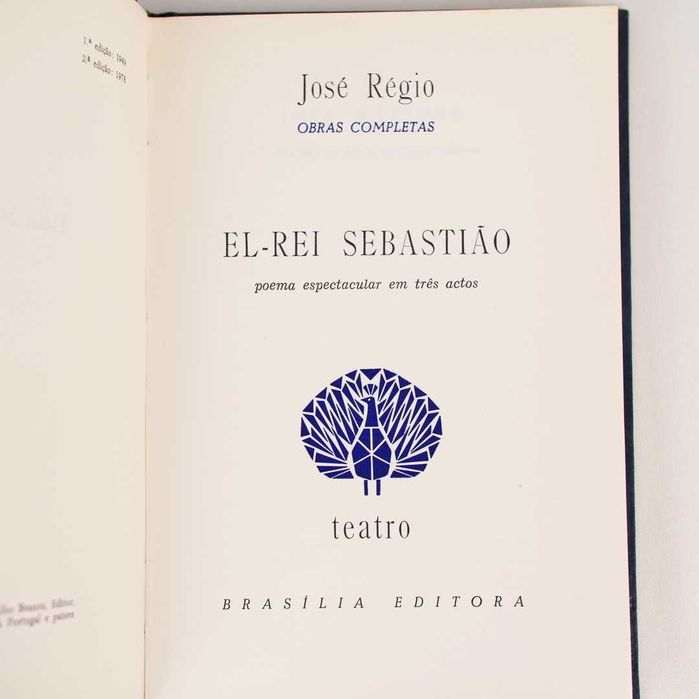 Livro "El-Rei Sebastião" - José Régio