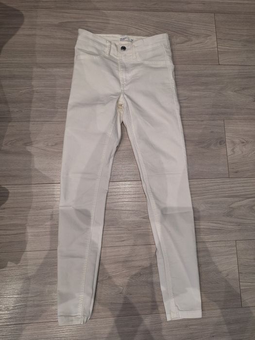 Spodnie skinny białe