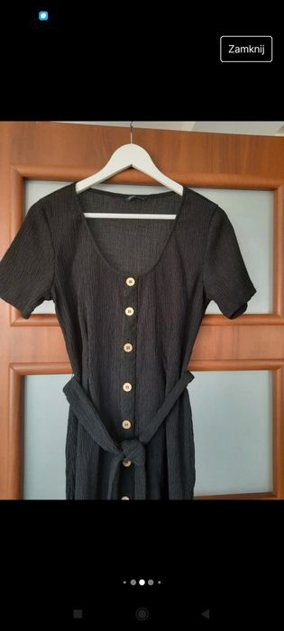 Czarna sukienka letnia House rozmiar L