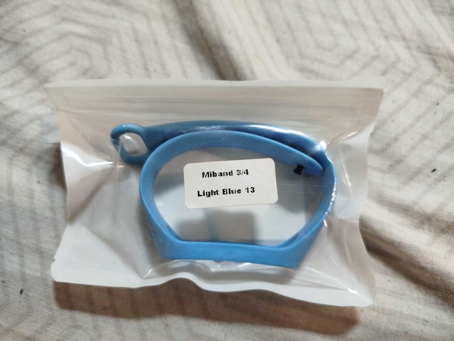 Ремінець силіконовий для xiaomi mi band 3 світло-голубий