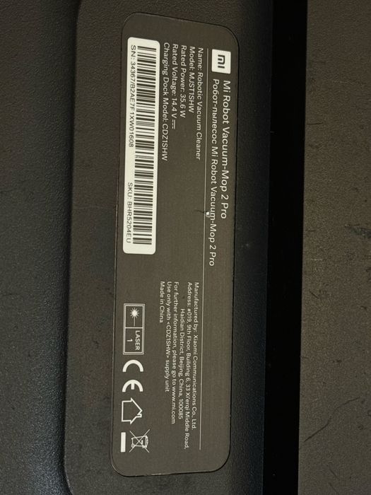 Robot sprzątający Xiaomi Vacuum-Mop 2 Pro czarny